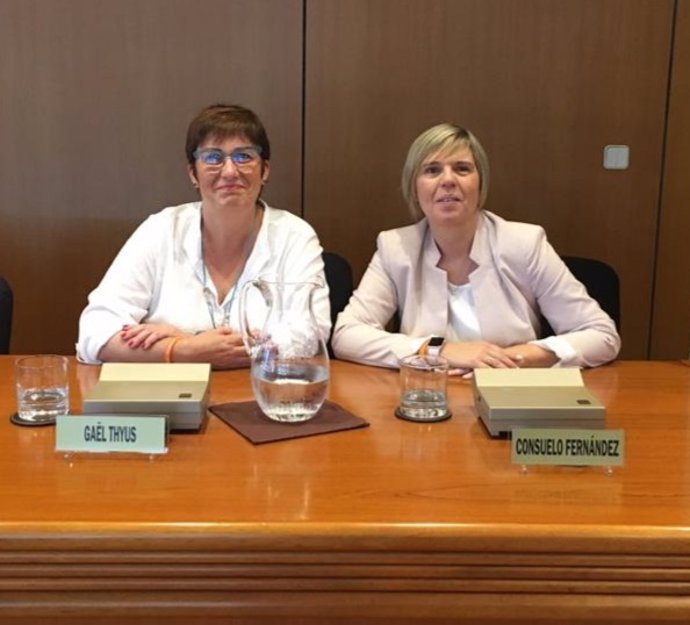 La regidoras de Ciudadanos en el Ayuntamiento de Calvi, Gel Thyus y Consuelo Fernández.