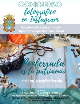 Cartel del concurso fotográfico que promueve el Ayuntamiento de Ponferrada.