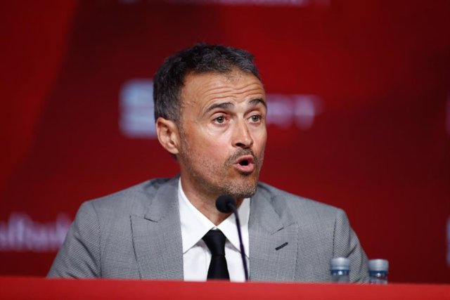 El seleccionador español, Luis Enrique Martínez