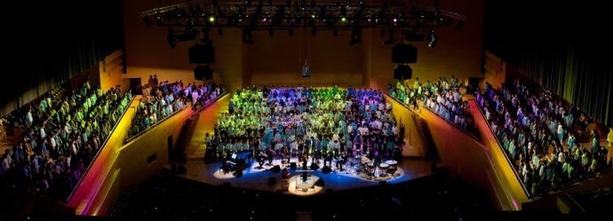 El proyecto educativo 'Cantnia' en L'Auditori de Barcelona en pasadas ediciones
