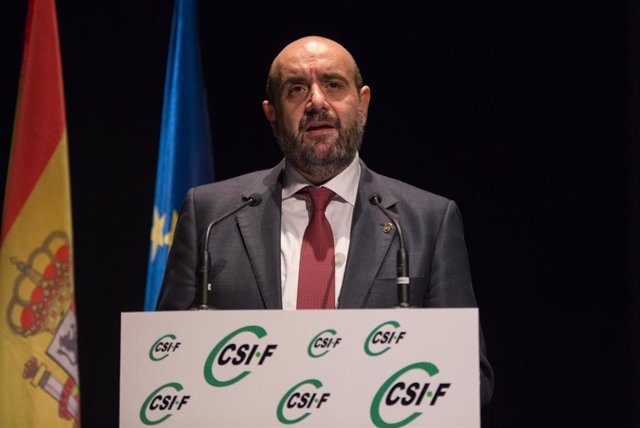 El presidente de Central Sindical Independiente y de Funcionarios (CSIF), Miguel Borra.