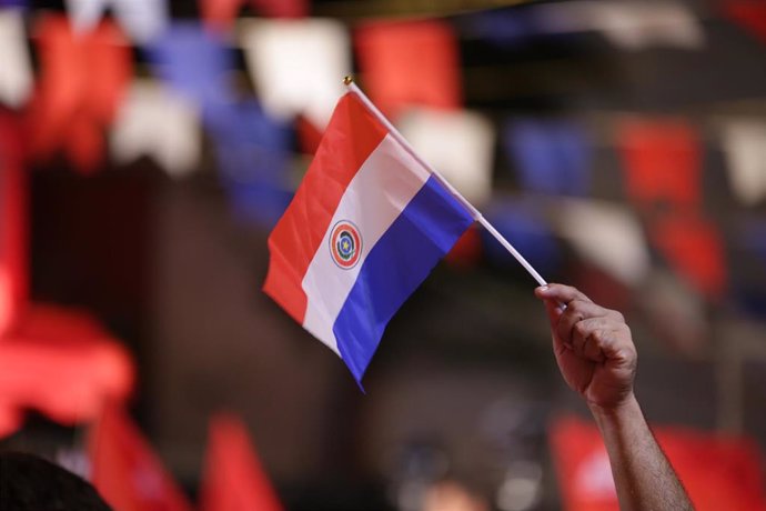 Bandera de Paraguay (Imagen de archivo)
