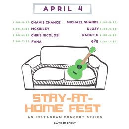 Cartel de Stay at Home Fest