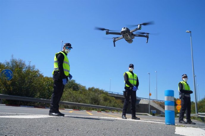 Drones en el servicio de vigilancia en Ayamonte.