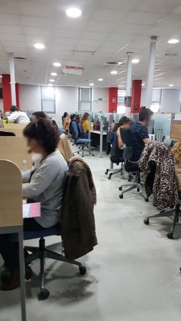 Trabajadores de teleservicios