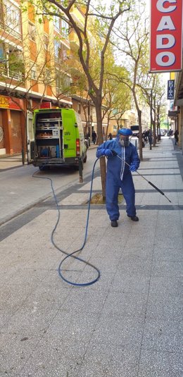 Limpieza y desifección de calles