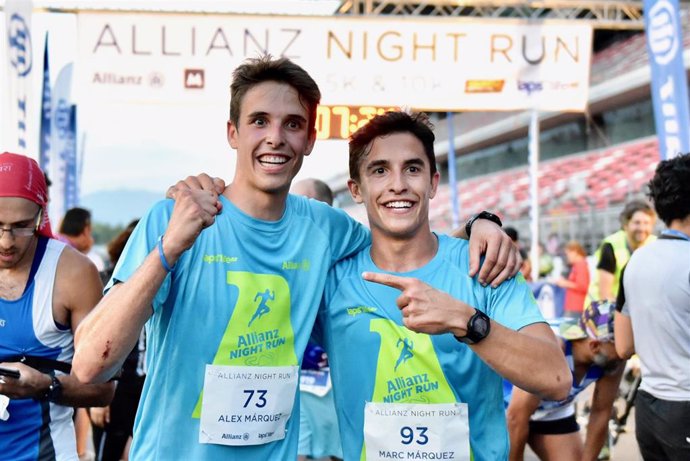 Alex y Marc Márquez, en la cuarta Allianz Night Run a favor de Aldeas Infantiles.