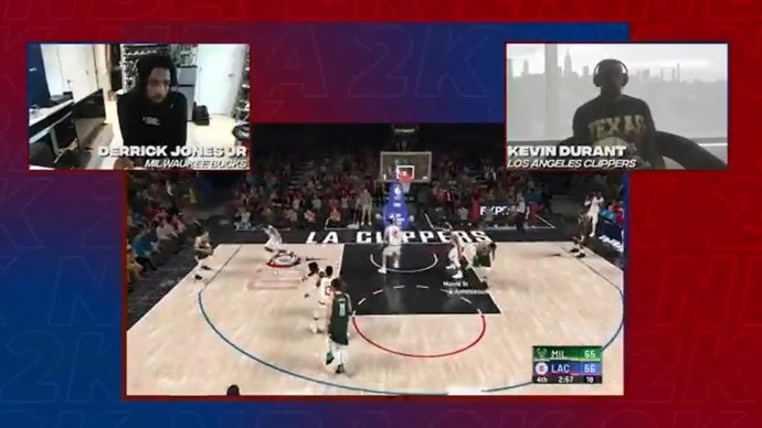 Derrick Jones Jr. Elimina a Kevin Durant en el estreno del torneo de NBA 2K