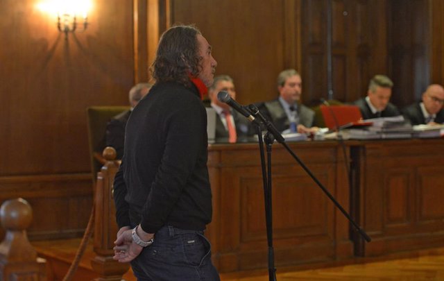 Sito Miñanco declara en la Audiencia Provincial de Pontevedra durante su juicio por blanqueo de capitales. 