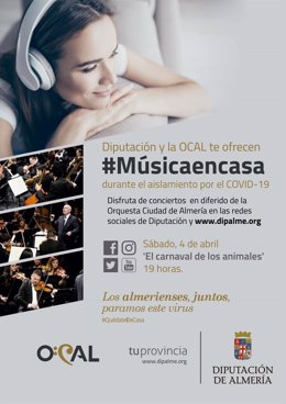 Diputación y OCAL ofrecen '#Músicaencasa'