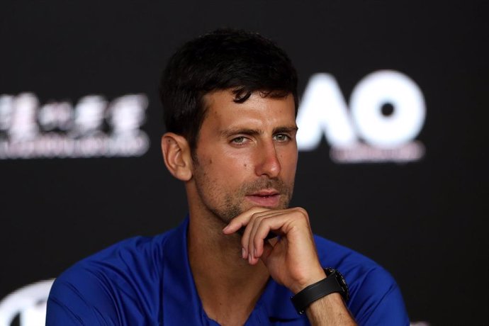 Novak Djokovic, durante el Australian Open.