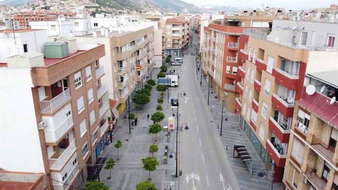 Un dron en la calle Mayor