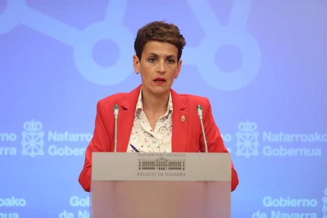 María Chivite, presidenta del Gobierno de Navarra