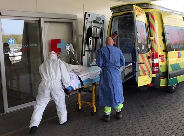 Traslado de un paciente a Valdecilla