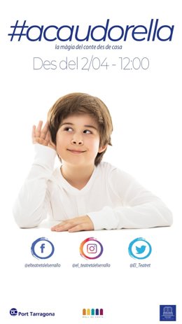 El Teatret del Serrallo de Tarragona ofrecerá un cuento diario para niños en sus redes sociales.
