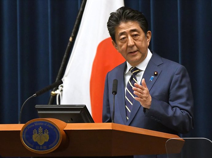 Japanese Prime Minister presser on coronavirus in Tokyo