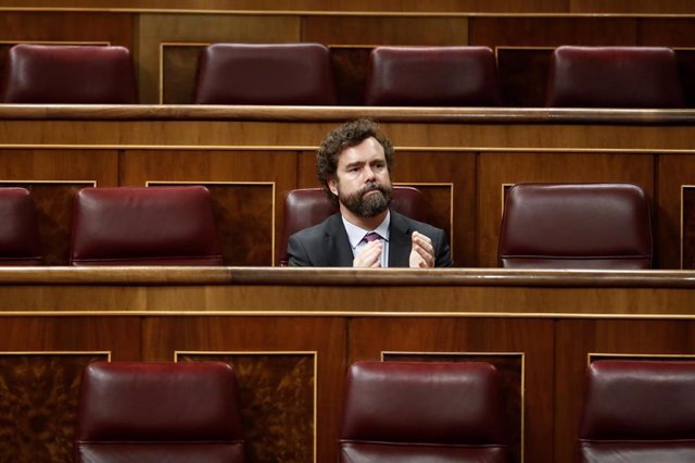 El portavoz de Vox en el Congreso, Iván Espinosa de los Monteros, en la Cámara Baja