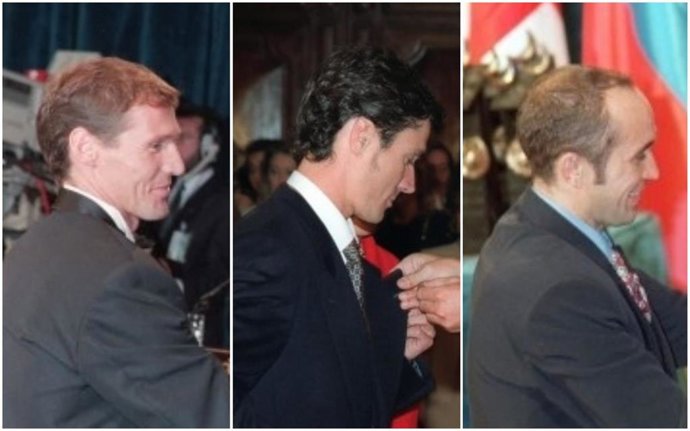 Juzdado, Fiz y García, los héroes de Helsinki el día que recibieron el Premio Príncipe de Asturias de los Deportes de 1997