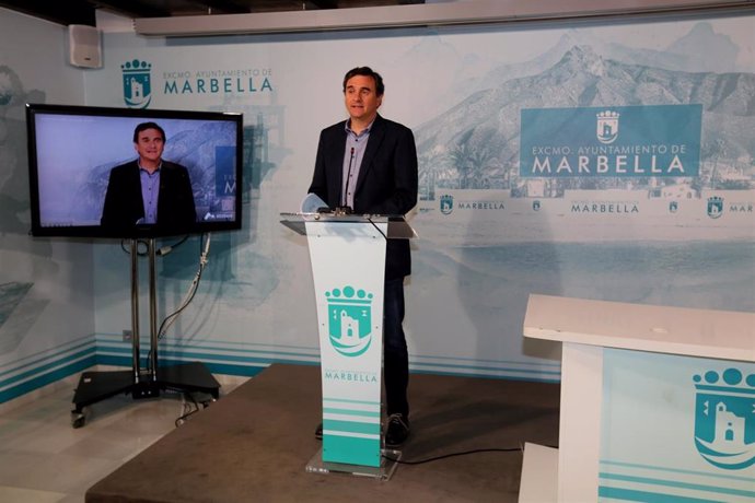 El portavoz municipal de Marbella (Málaga), Félix Romero,