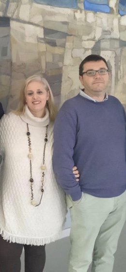 Juan Diego Ramos y Ángela Ortega, de la UHU.