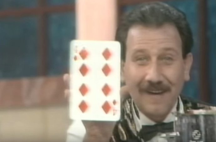 El mago Motty en el programa de TVE Hola Raffaella