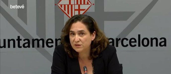 Rueda de prensa telemática de la alcaldesa de Barcelona, Ada Colau, sobre el coronavirus, el 6/4/2020