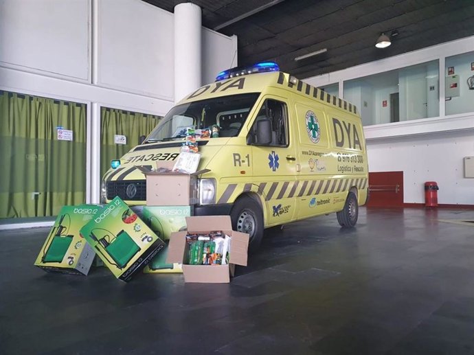 Intu Puerto Venecia dona material a las ambulancias de la Asociación de Ayuda en Carretera DYA.
