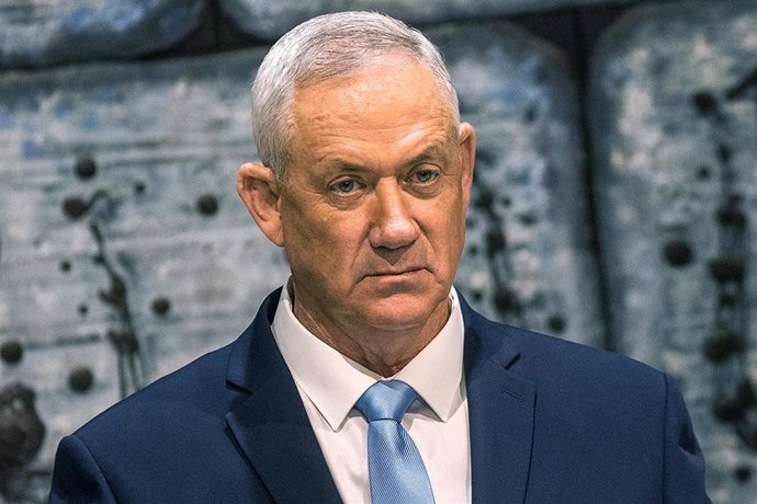 El líder del partido Azul y Blanco de Israel, Benjamin Gantz