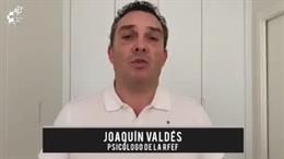 El psicólogo de la selección española, Joaquín Valdés