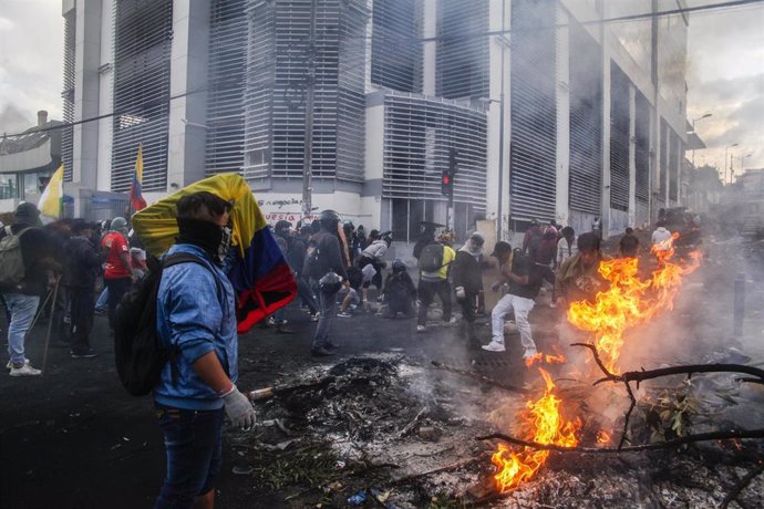 Protestas en Ecuador contras la políticas de auteridad del presidente Lenín Moreno.
