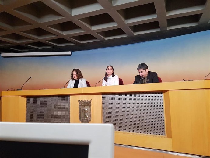 Los ediles de Más Madrid Esther Gómez, Rita Maestre y Jorge García Castaño.