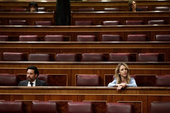 La portavoz del Partido Popular en el Congreso, Cayetana Álvarez de Toledo, en uno de los últimos plenos del Congreso