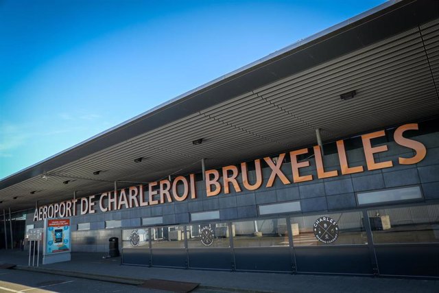 Vista del aeropuerto Charleroi de Bruselas