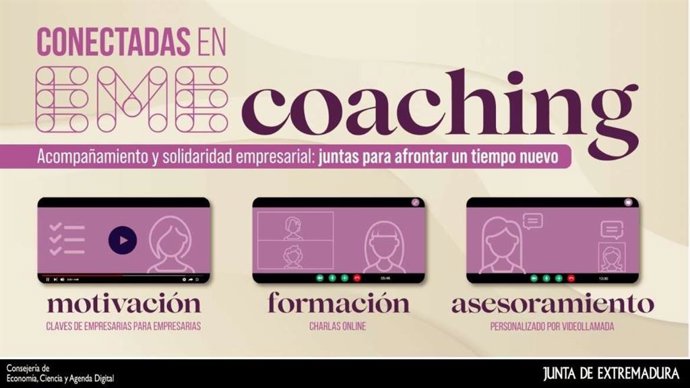 Cartel del programa Conectadas en eme Coaching