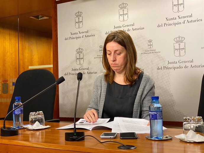 Portavoz de Podemos en la Junta General del Principado de Asturias, Lorena Gil.
