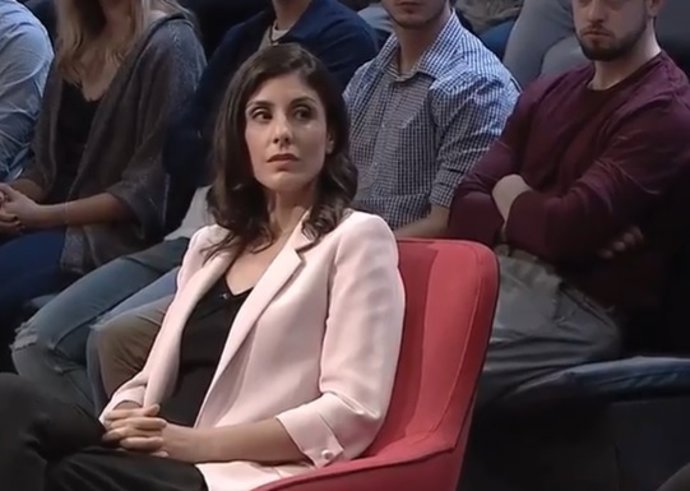 La periodista Raquel Ejerique en el programa 'La qüestió' de Punt