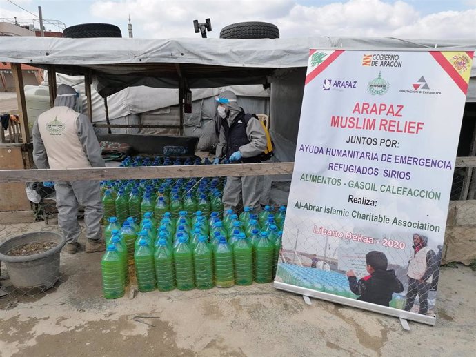 Conla ayuda ARAPAZ-MPDL adquiere gasoil para la calefacción de los campos de refugiados