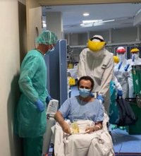 Primer alta a planta de un paciente con coronavirus en el Hospital Vithas Xanit Internacional de Benalmádena