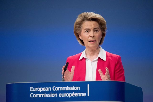 La presidenta de la Comisión Europea, Ursula von der Leyen 