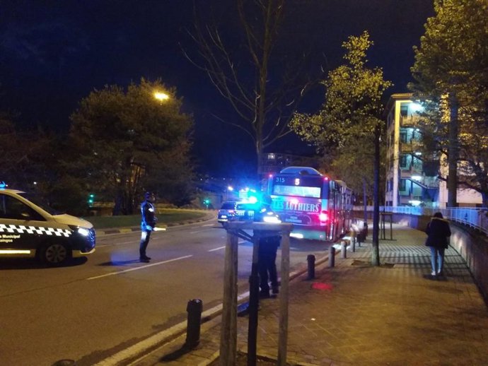 Control de la Policía Municipal.