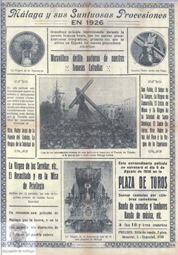Documento del ARchivo Provincial de Málaga relacionado con la Semana Santa
