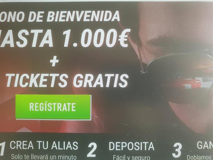 Página de apuestas 'online'.