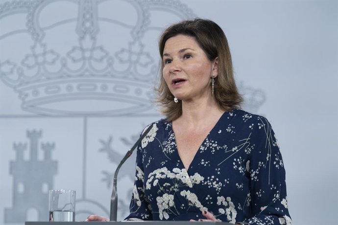 La secretaria general de Transportes y Movilidad, María José Rallo; interviene durante la rueda de prensa del Comité Técnico de Gestión de la crisis