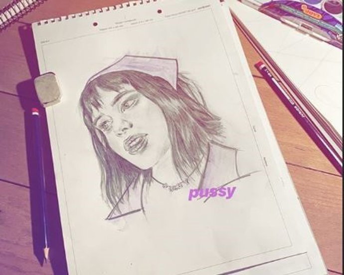 Aitana se pasa a la pintura a la cuarentena