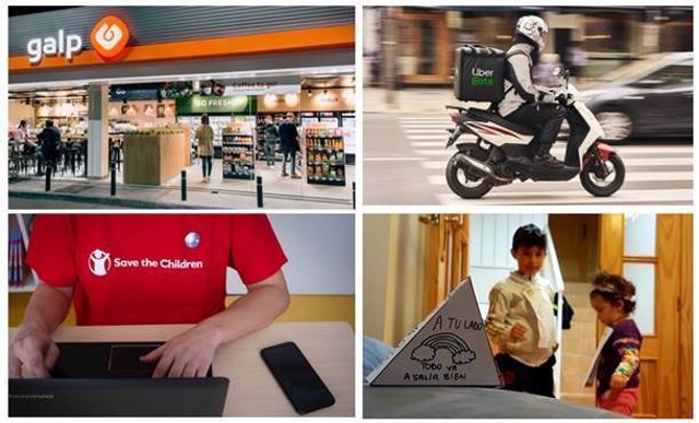Uber Eats y Galp se unen a Save the Children para entregar alimentos a familias vulnerables