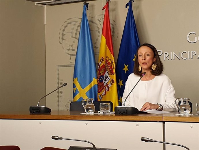 La portavoz del Gobierno del Principado y consejera de Derechos Sociales y Bienestar, Melania Álvarez