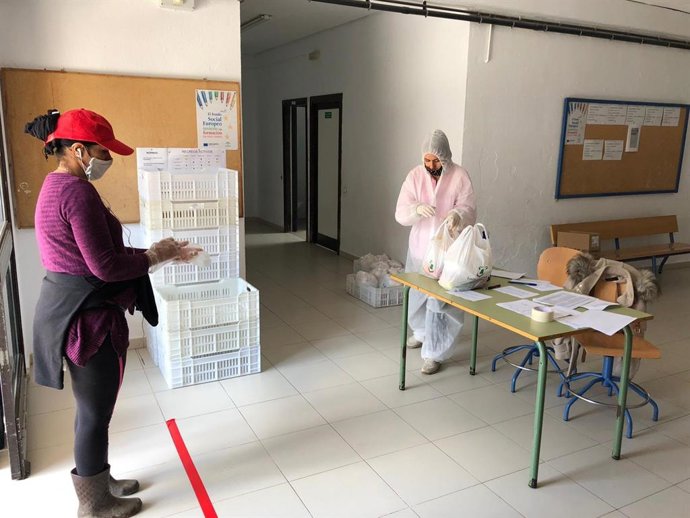 Entrega de alimentos