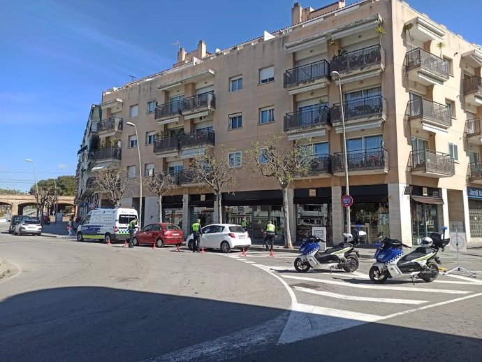 Controles de la Policía local de Sitges (Barcelona)