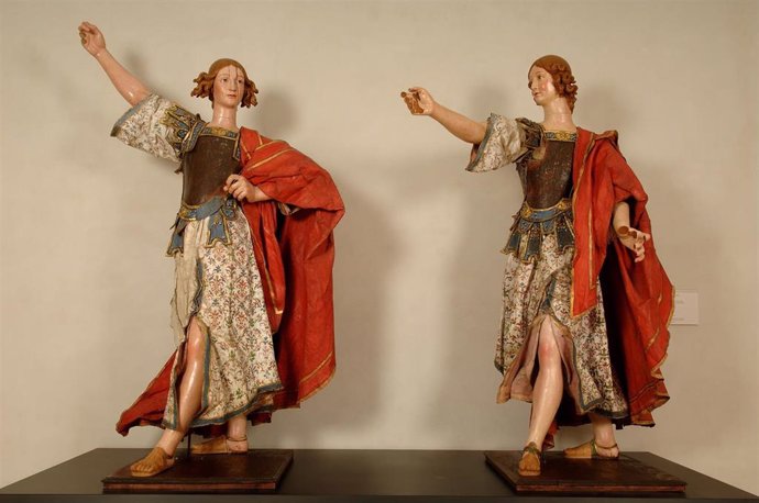 Gregorio Fernández Ángeles heraldos, 1622  Museo Nacional de Escultura, Valladolid . Fotografía de Javier Muñoz y Paz Pastor.  CE0024 y CE0025