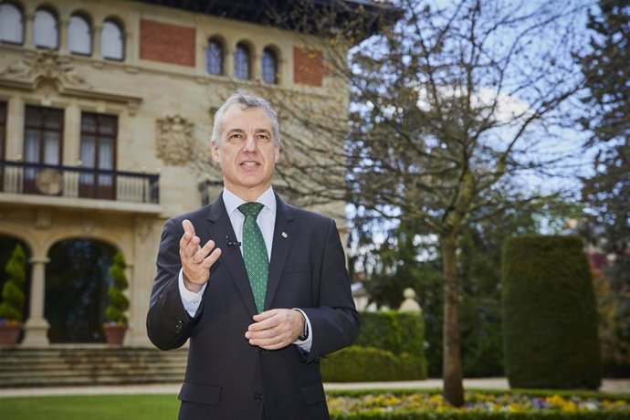 EL Lehendakari, Iñigo Urkullu, ofrece un mensaje a los vasscos en el 40 aniversario del Gobierno Vasco